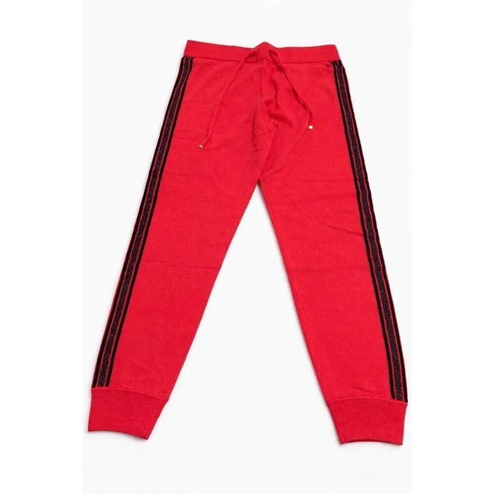 NWT Juicy Couture Black Label Teaberry Cashmere Jogger Pants Size Large New